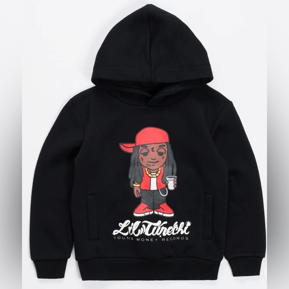 Lil Wayne “Lil Tunechi” Black Graphic Hoodie- NWT